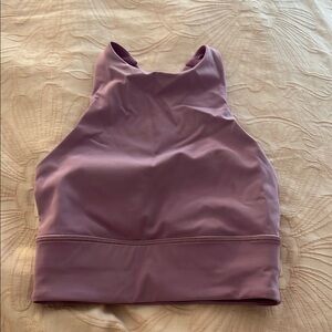 Lululemon Purple High-Neck Sports Bra